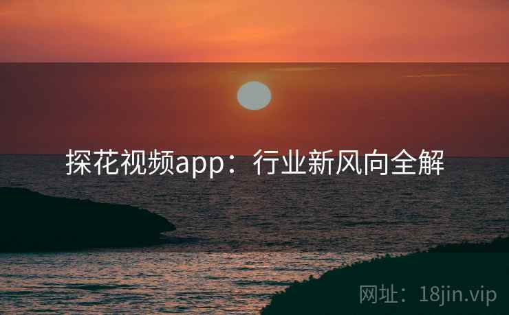 探花视频app：行业新风向全解