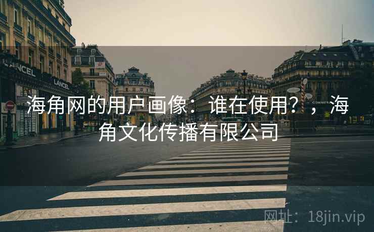海角网的用户画像：谁在使用？，海角文化传播有限公司